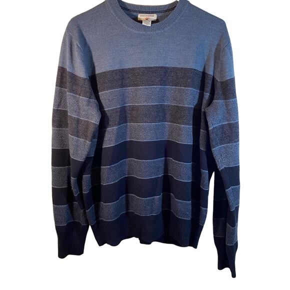 Dockers Blue Long Sleeve Sweater Size Large - Picture 6 of 9